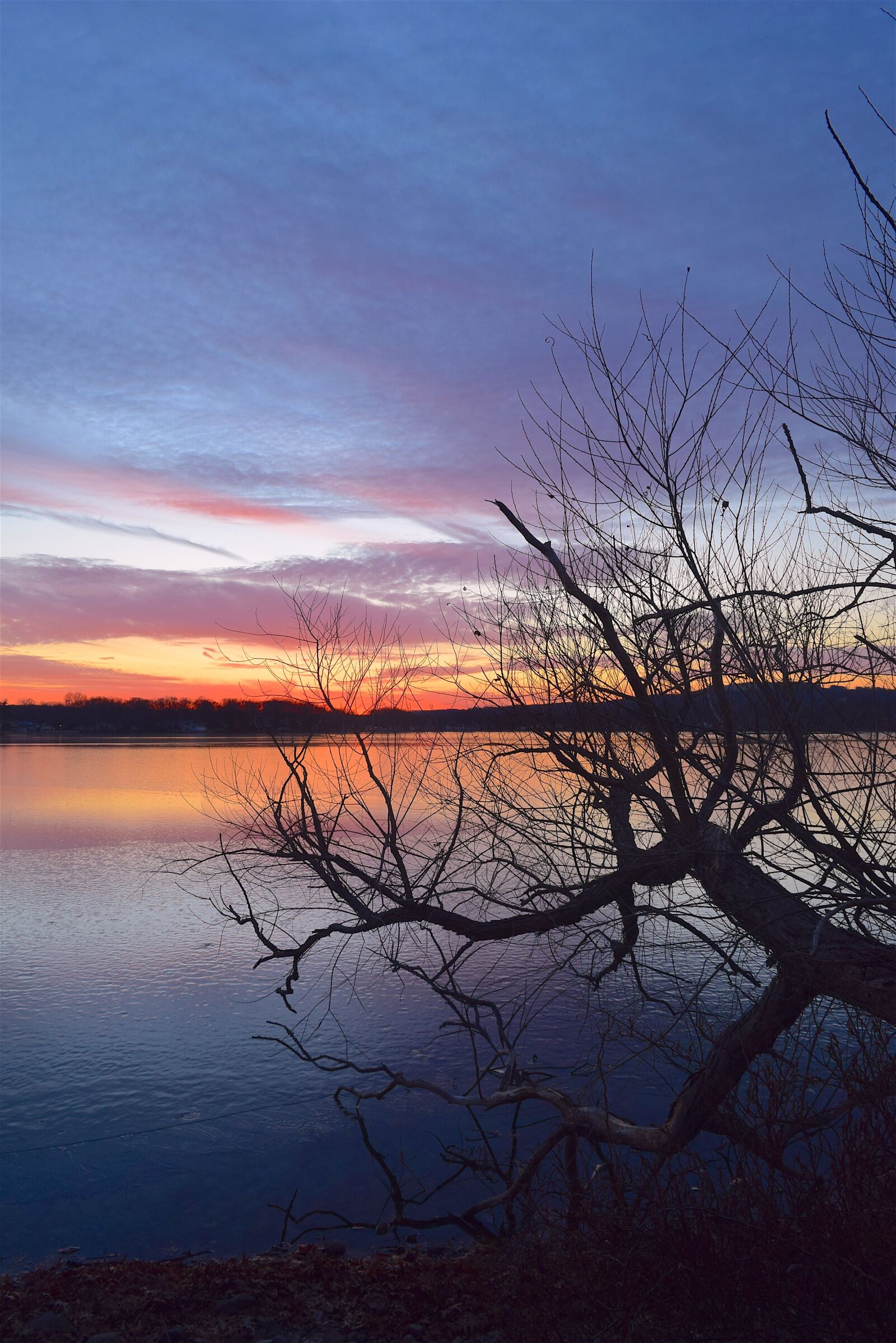 Nikon D3300 sample photo. Lake, sunset, ice photography