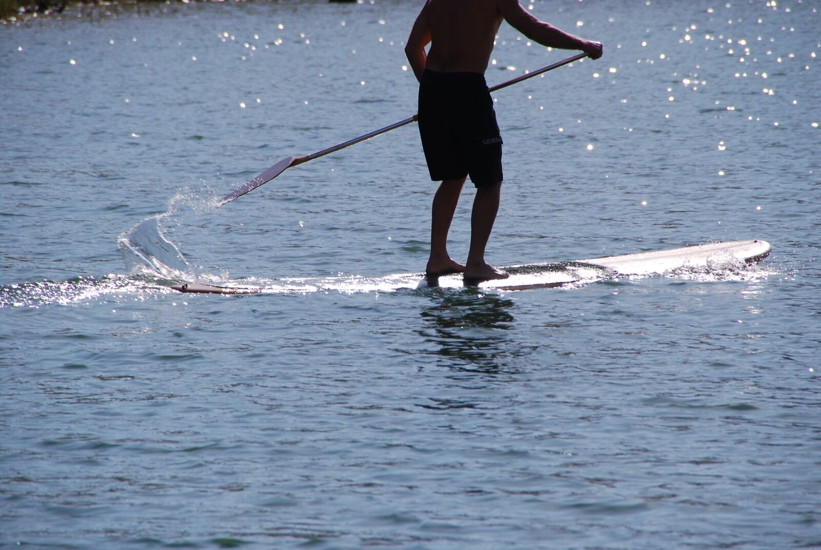 Nikon D60 sample photo. Paddle board, wave, man photography