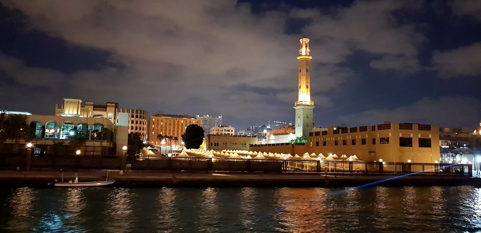 Samsung Galaxy S8 sample photo. Dubai, night, water photography
