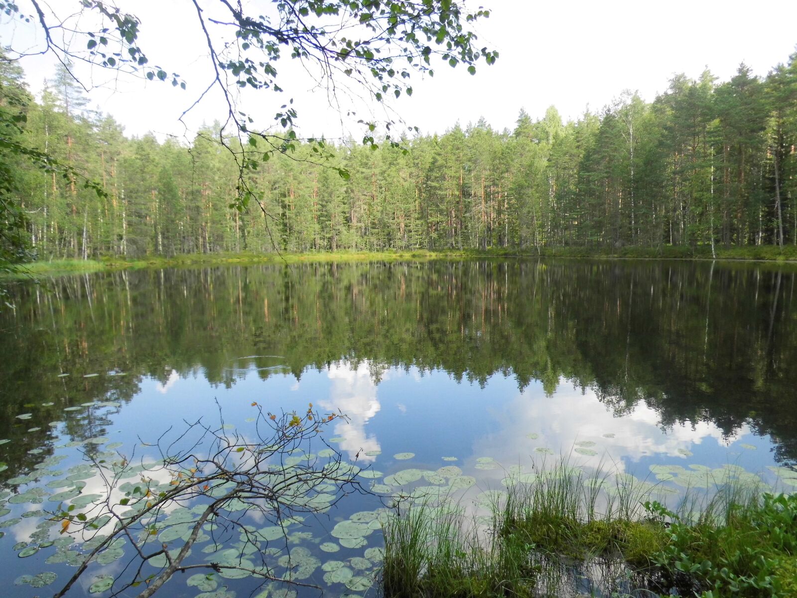 MEDION MD86929 sample photo. Finland, lake, mirror photography