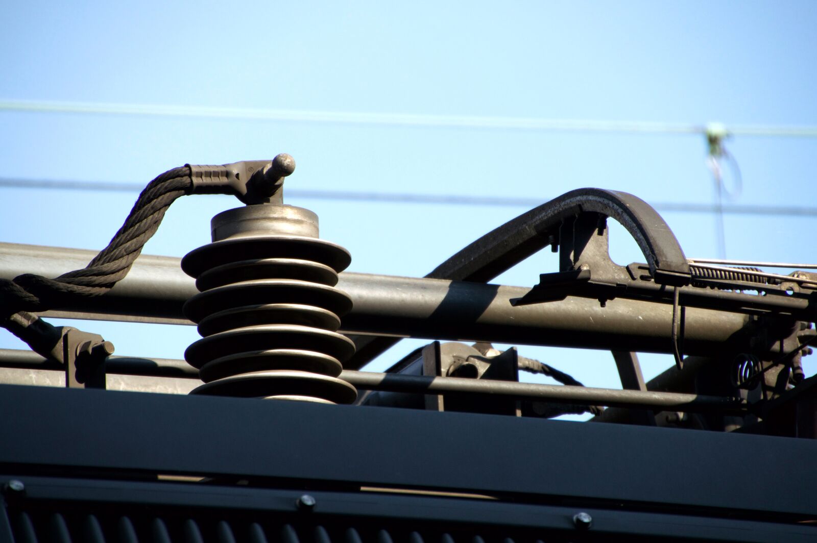 Nikon D3200 sample photo. Contact, electro line, train photography