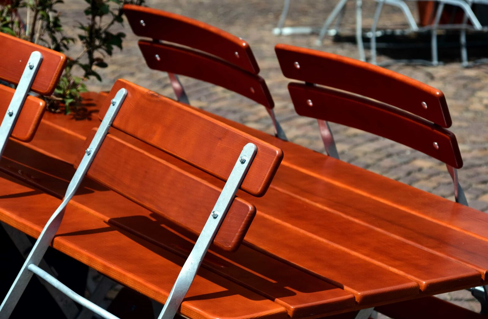 Nikon D3300 sample photo. Chair, metal, wood, outdoor photography
