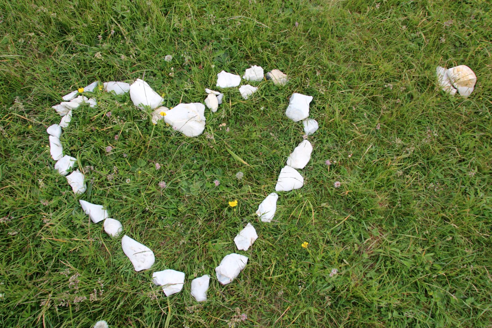 Canon EOS 600D (Rebel EOS T3i / EOS Kiss X5) sample photo. Heart, stone heart, meadow photography