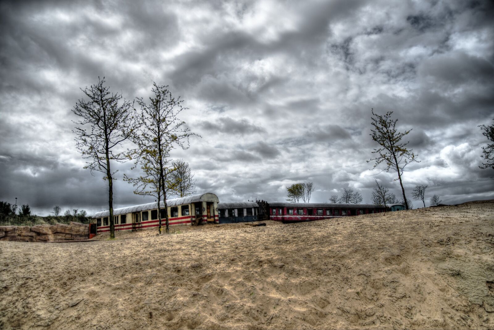 Nikon D600 sample photo. Tram, train, desert photography