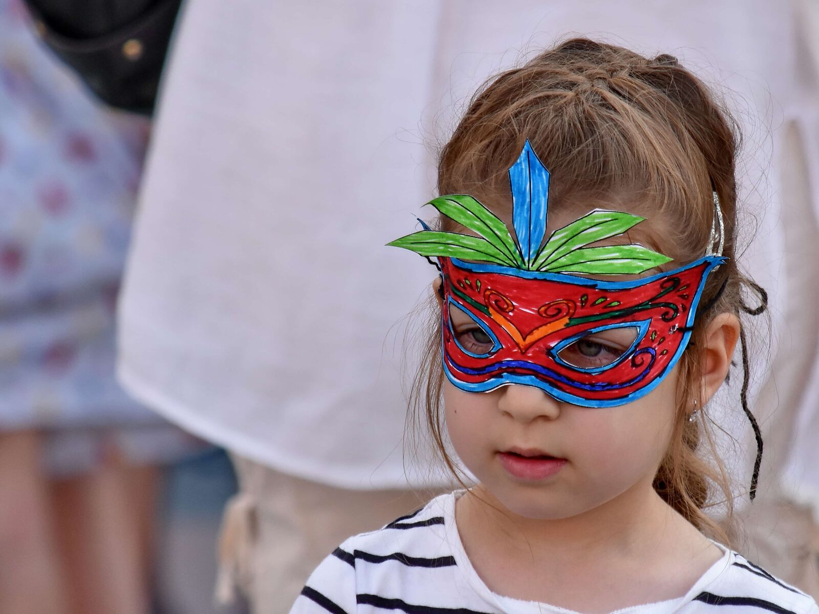 Nikon D5500 sample photo. Carnival, child, costume, face photography