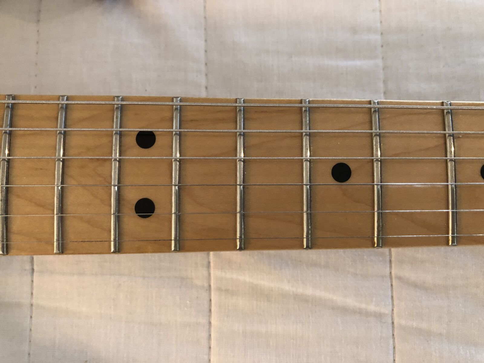 iPhone 8 Plus back dual camera 3.99mm f/1.8 sample photo. Fender, stratocaster, guitar photography