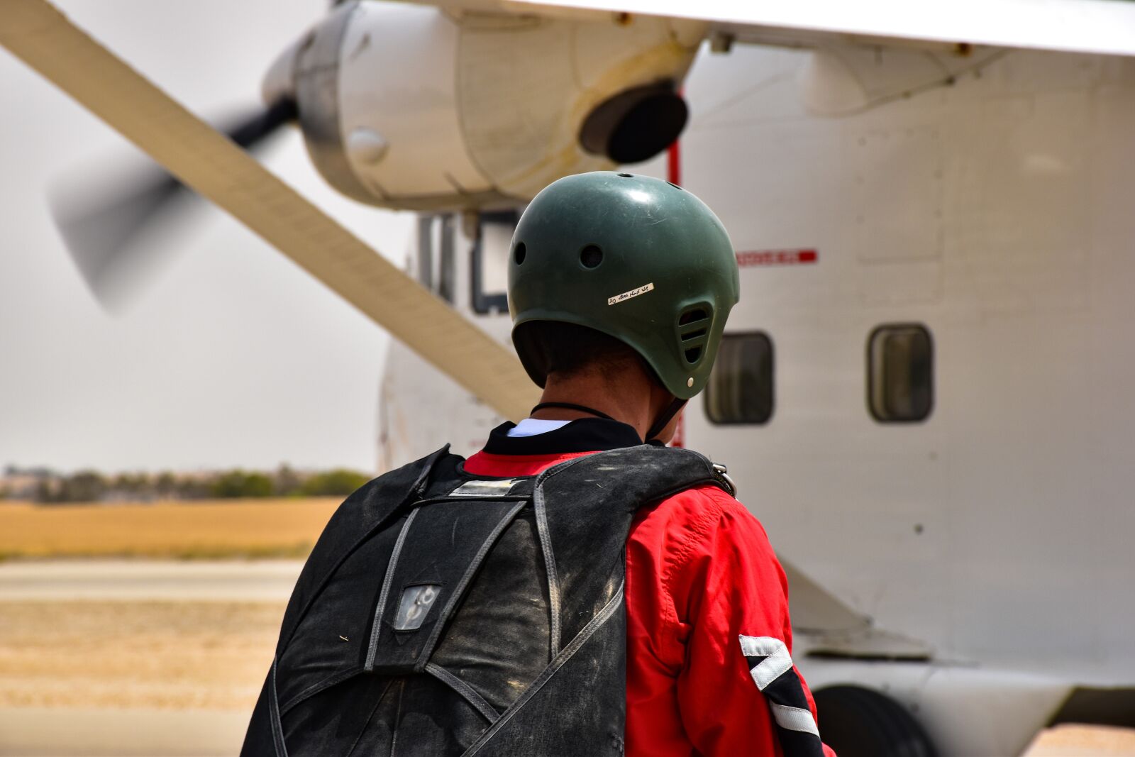 Nikon D5600 sample photo. Sky diving, plane, aviation photography