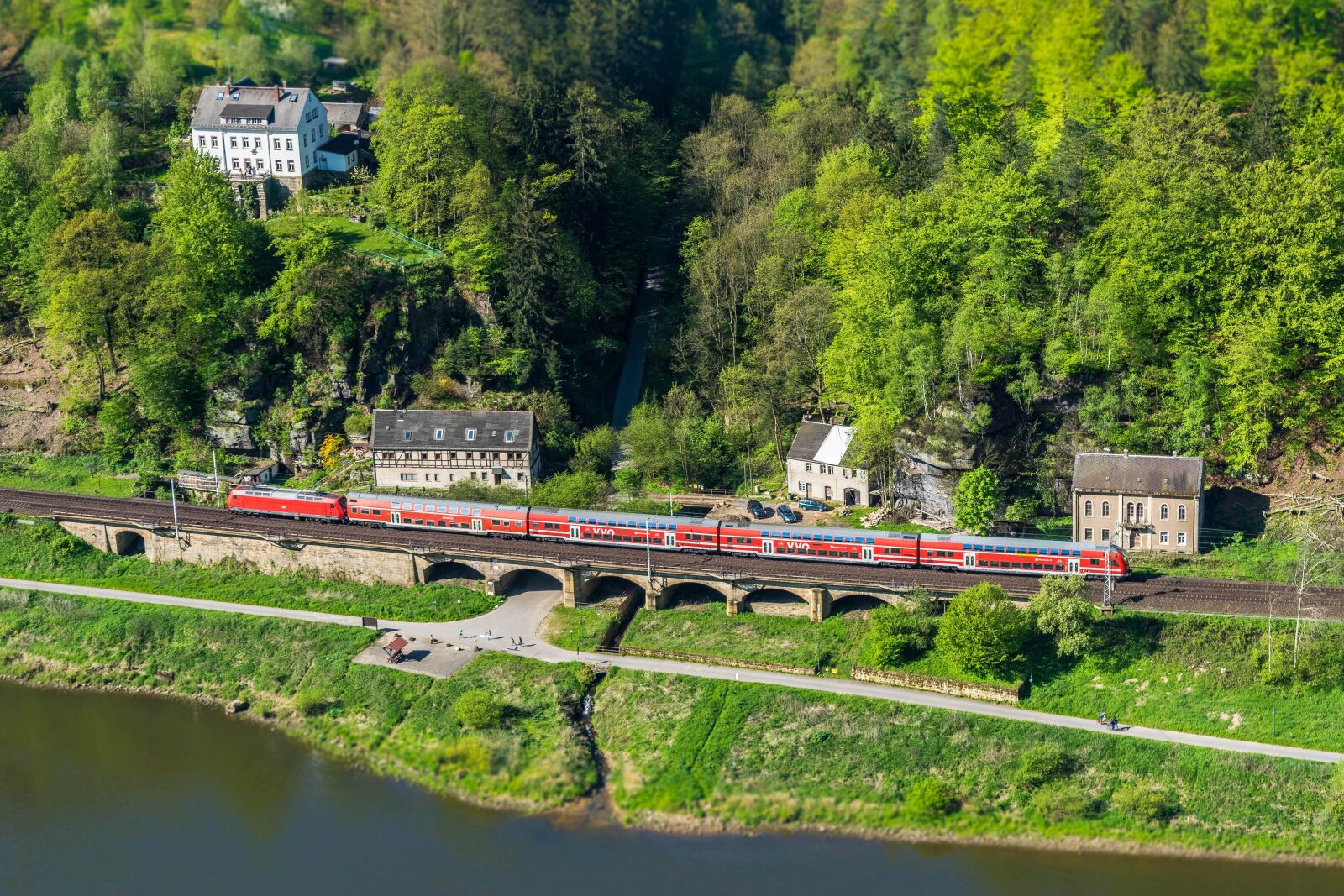 Nikon D3300 sample photo. Railway, elbe, viaduct photography