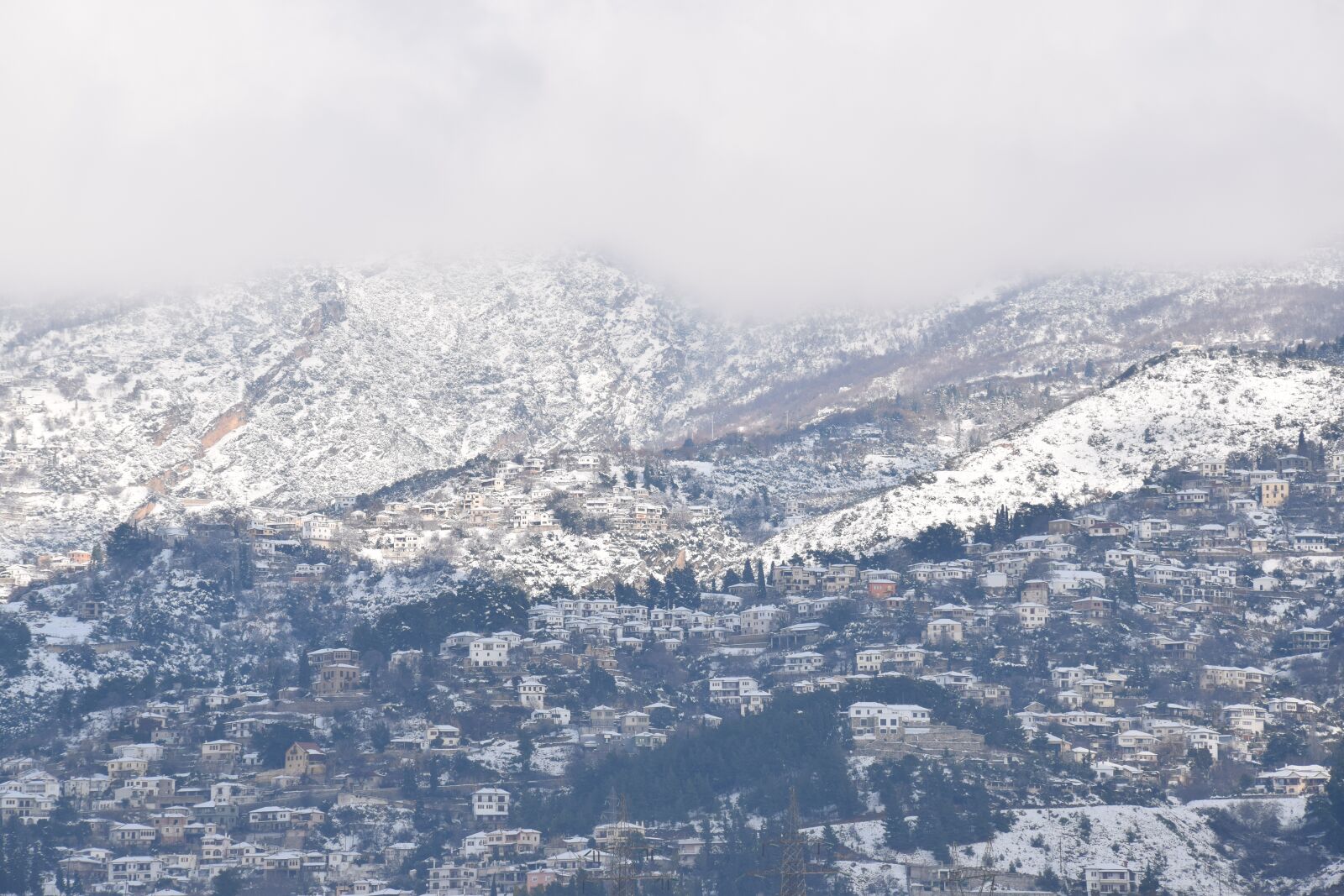 Nikon D5300 sample photo. Greece, pelion, snow photography