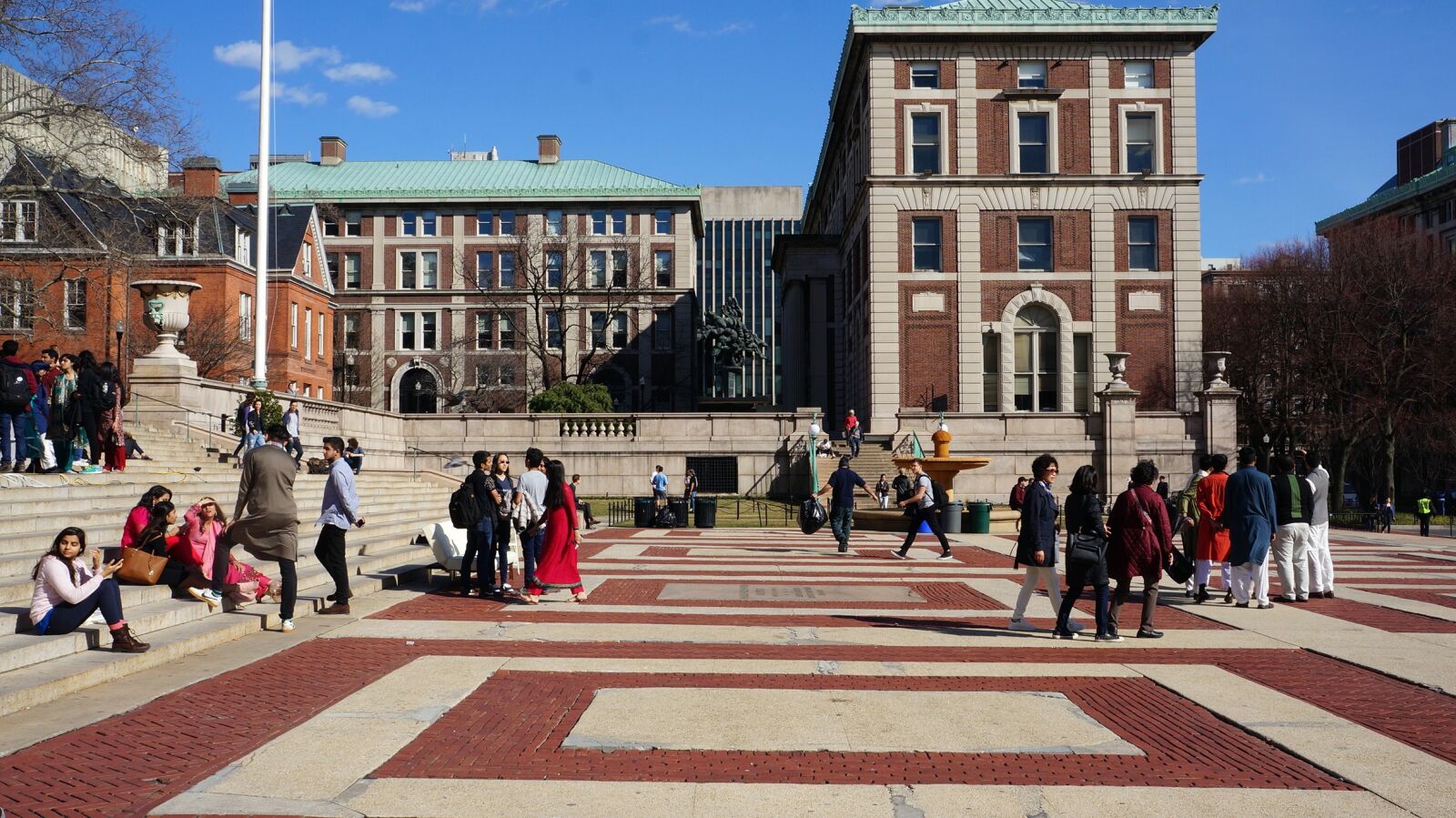 Sony Alpha NEX-5R + Sony E 18-55mm F3.5-5.6 OSS sample photo. Columbia, university, architecture photography