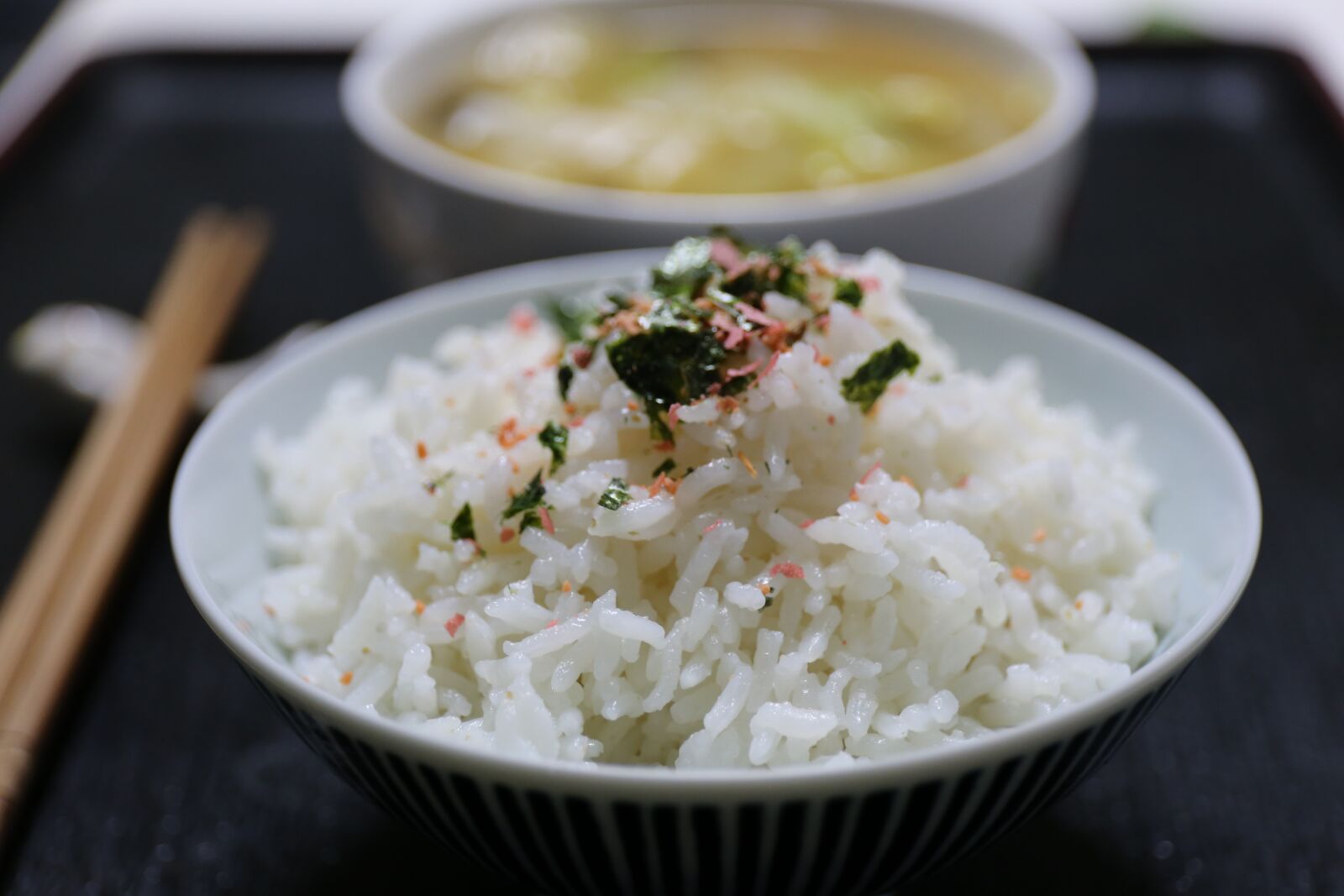 Canon EF 24-70mm F4L IS USM sample photo. Rice, japan cuisine, bowl photography