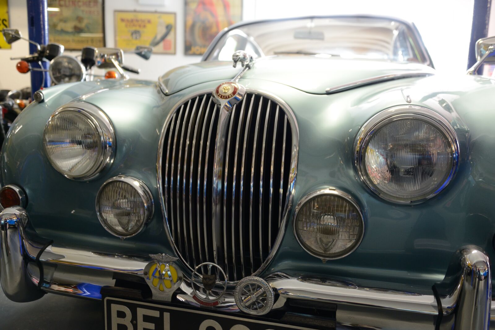 Nikon D800 sample photo. Jaguar, mark ii, headlights photography
