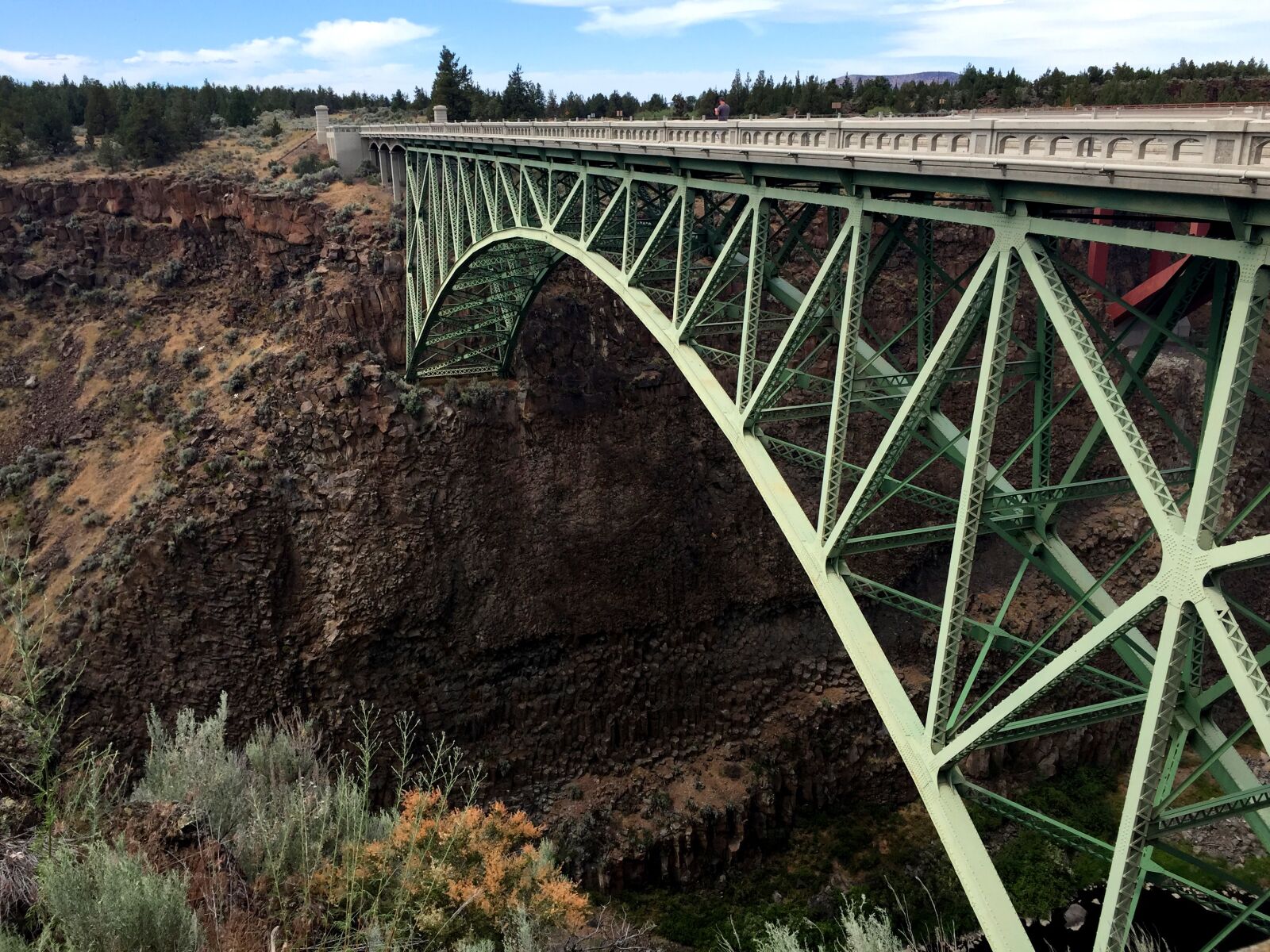 iPhone 6 back camera 4.15mm f/2.2 sample photo. Crooked river high bridge photography