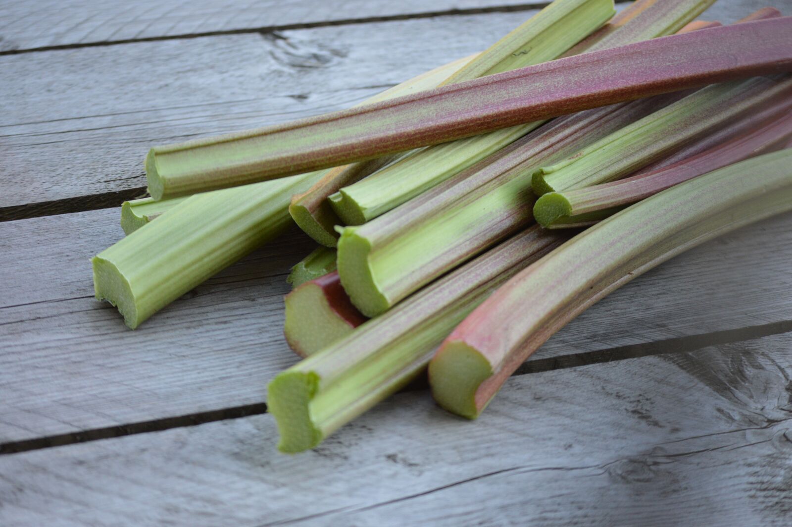 Nikon D3200 sample photo. Rhubarb, homeproduce, fresh food photography