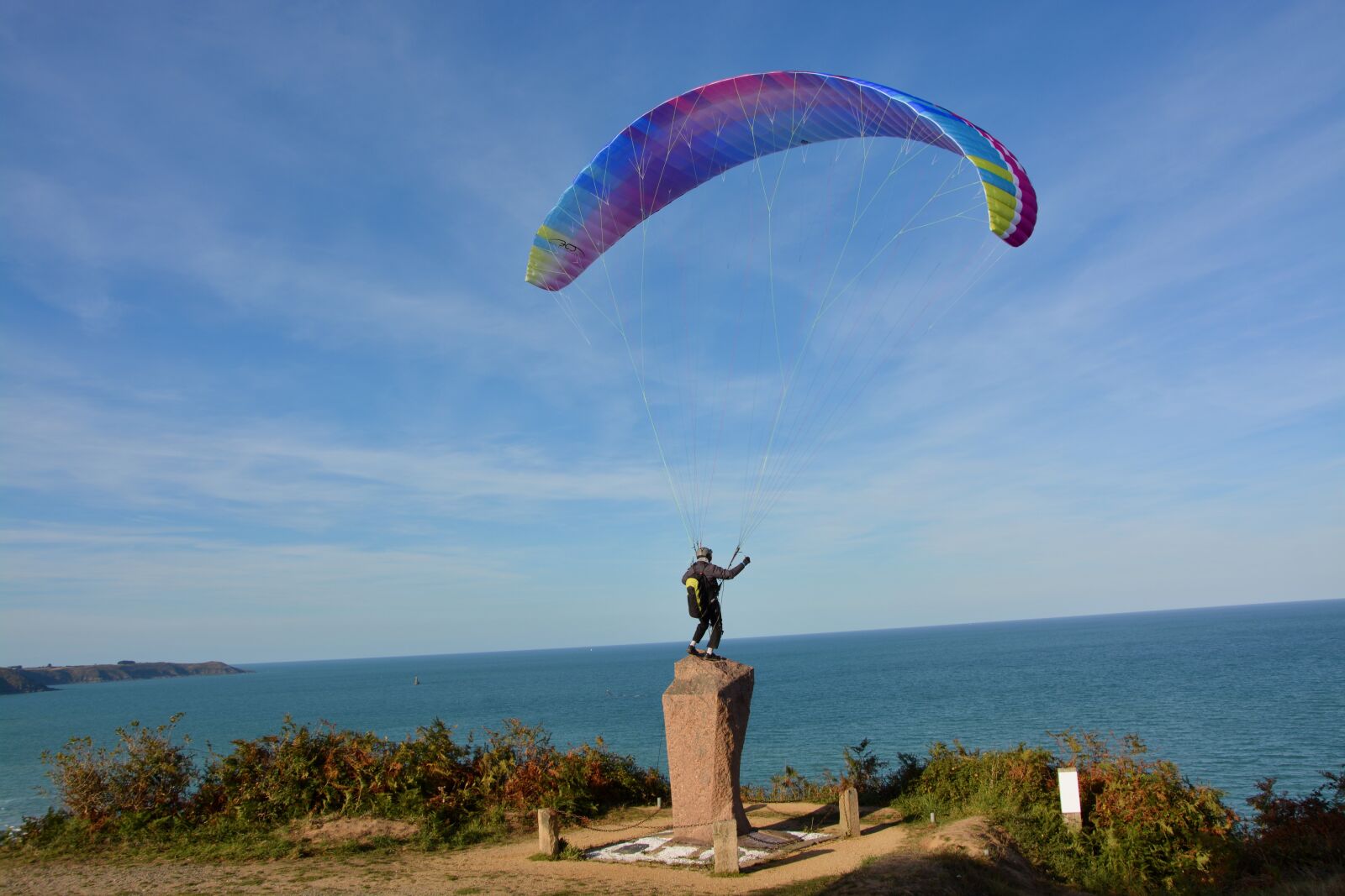 Nikon D5200 sample photo. Paragliding, paraglider, paragliding take-off photography