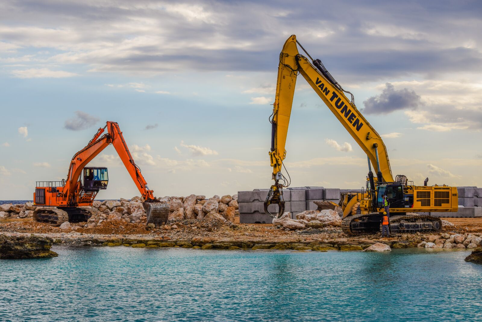 Nikon D3300 sample photo. Heavy machine, excavator, construction photography