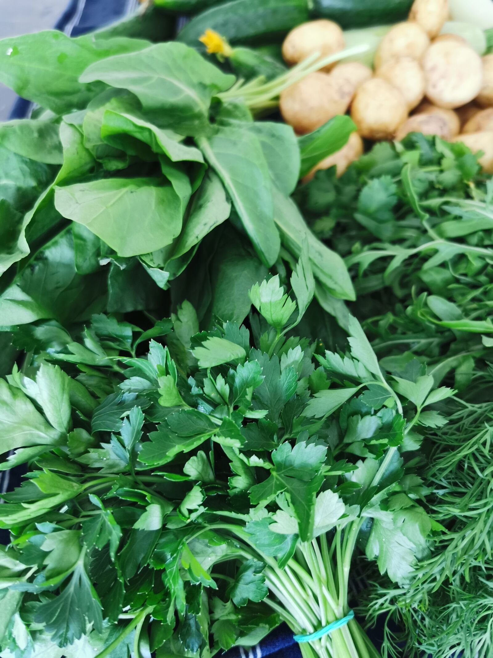 HUAWEI P30 Pro sample photo. Vegetables, potatoes, greens photography
