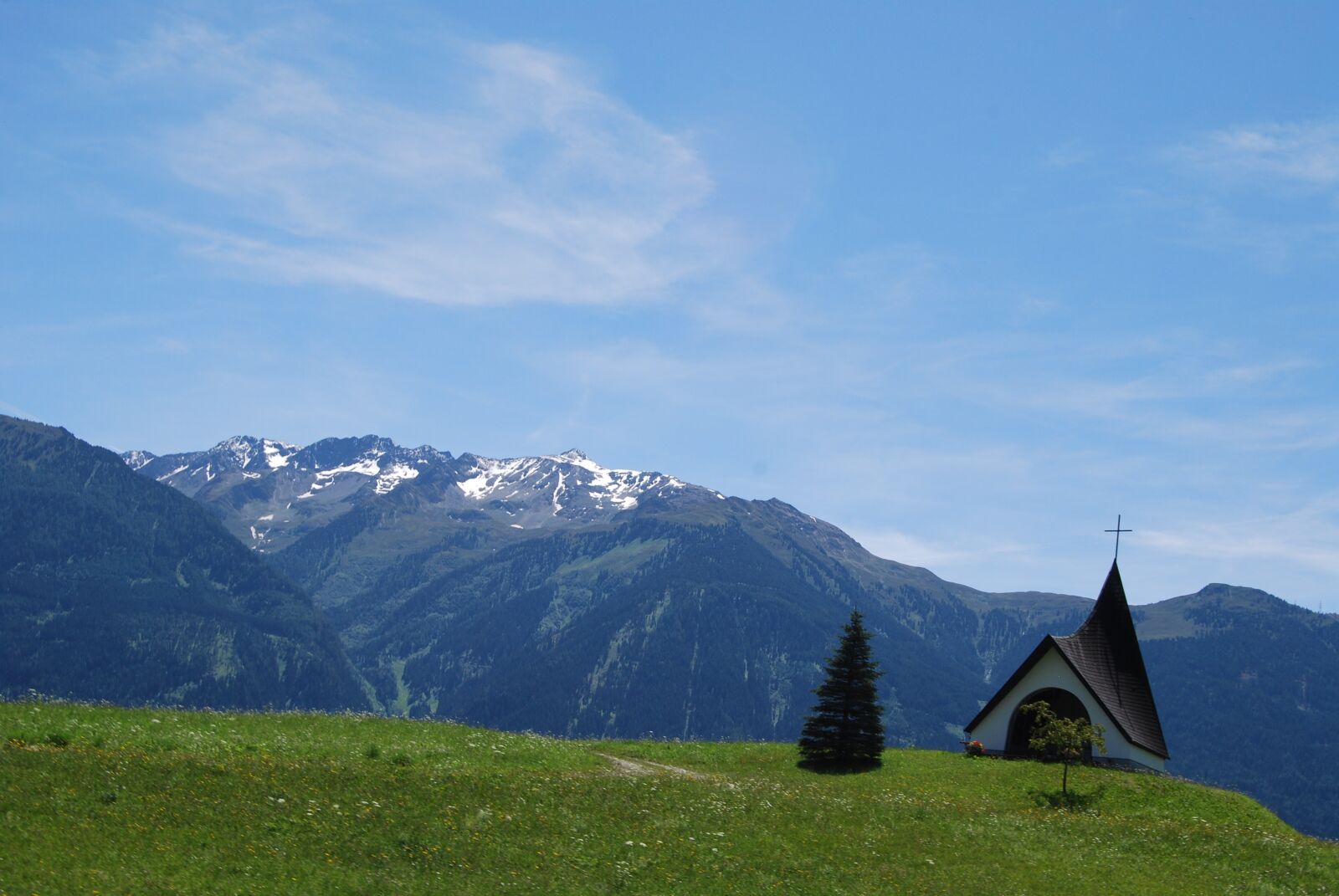 Nikon D40X sample photo. Church, alps, mountain photography