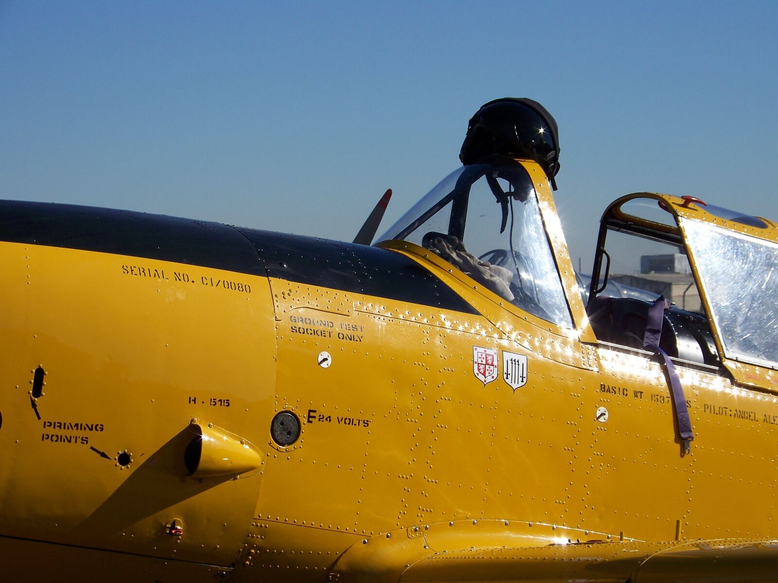 Kodak Z712 IS ZOOM DIGITAL CAMERA sample photo. Aeroplane, plane, helmet photography