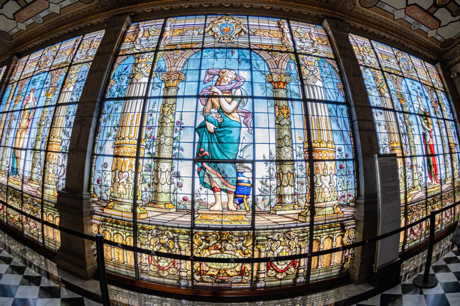Nikon D5600 sample photo. Stained glass window, castle photography