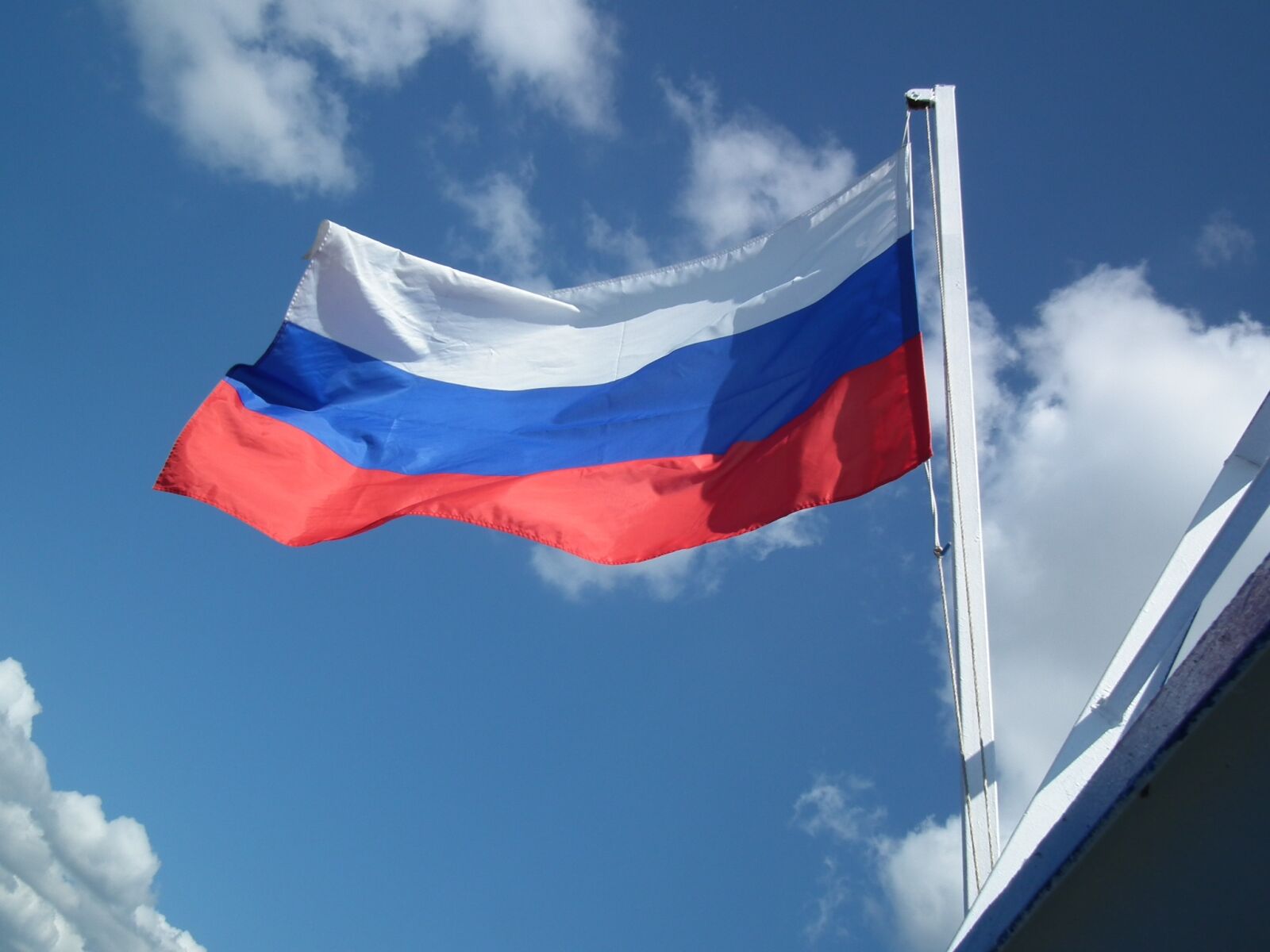 FujiFilm FinePix HS10 (FinePix HS11) sample photo. Flag, russia, moscow photography