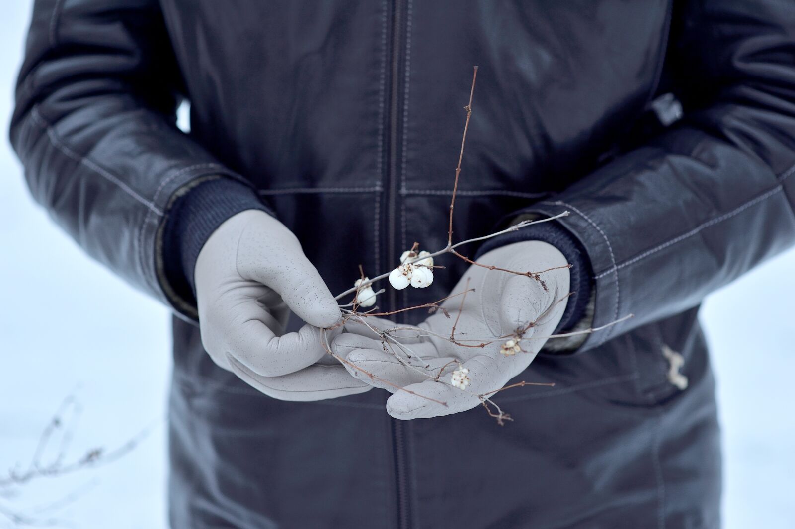 Nikon Df sample photo. White gloves, leather gloves photography