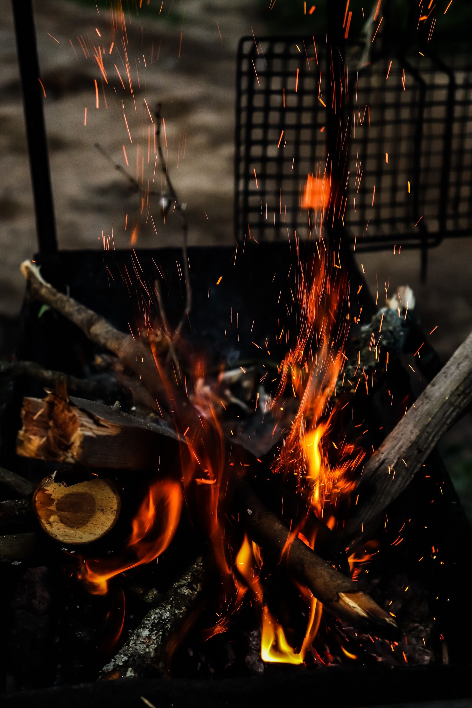 Canon EOS 200D (EOS Rebel SL2 / EOS Kiss X9) sample photo. Fire, bonfire, mangal photography