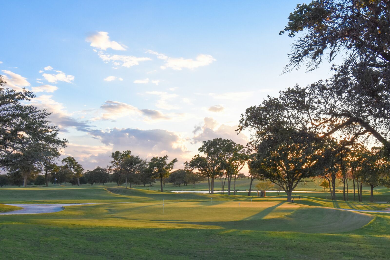 Nikon D7200 sample photo. Golf, golf course, sunset photography
