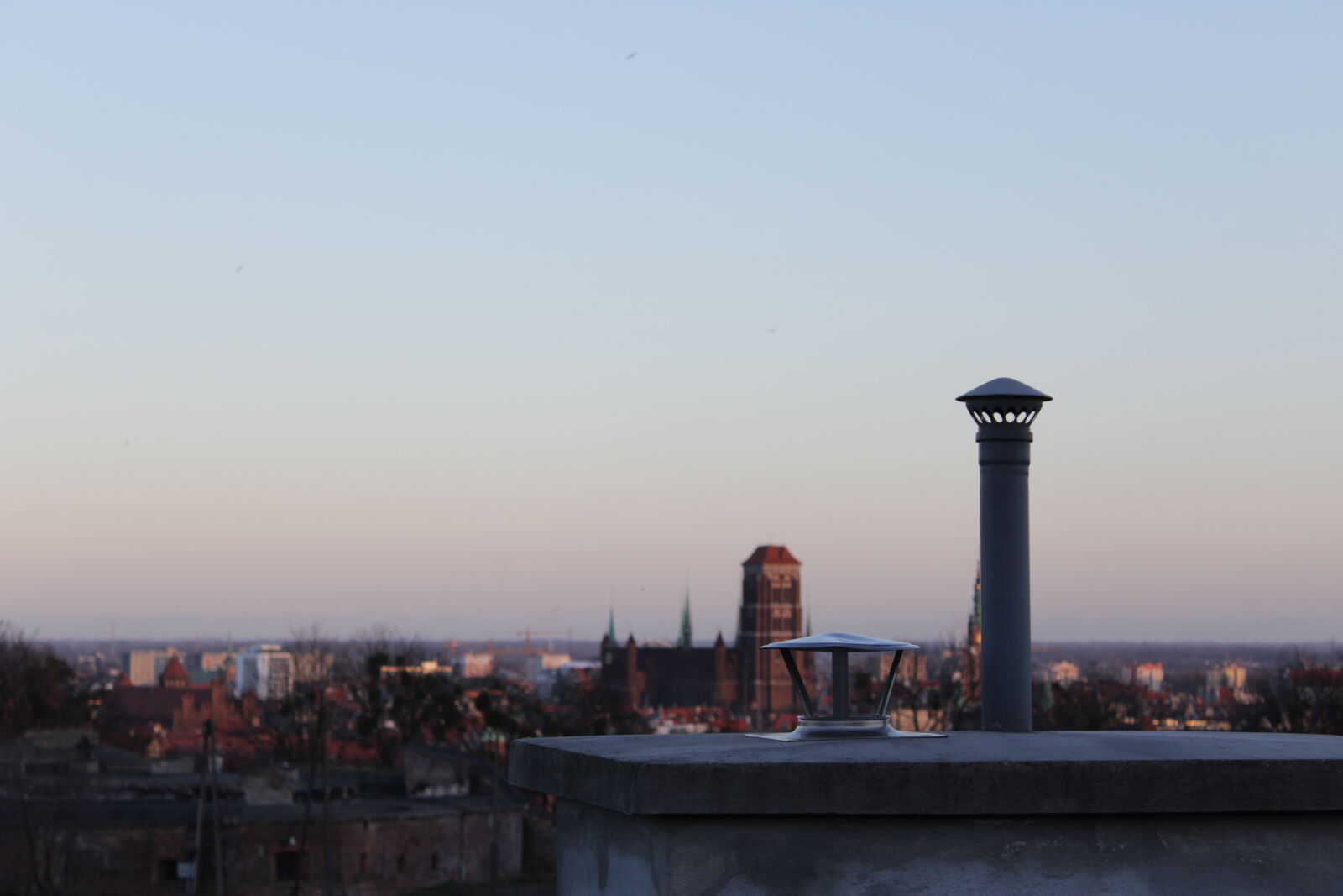Canon EOS 1200D (EOS Rebel T5 / EOS Kiss X70 / EOS Hi) sample photo. City, panorama, poland, sunset photography