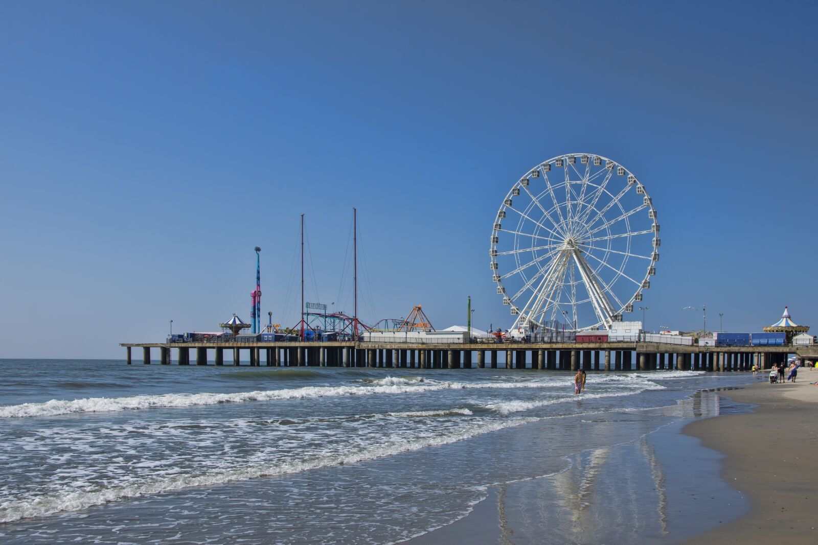 Nikon D7200 sample photo. Atlantic city, steel pier photography