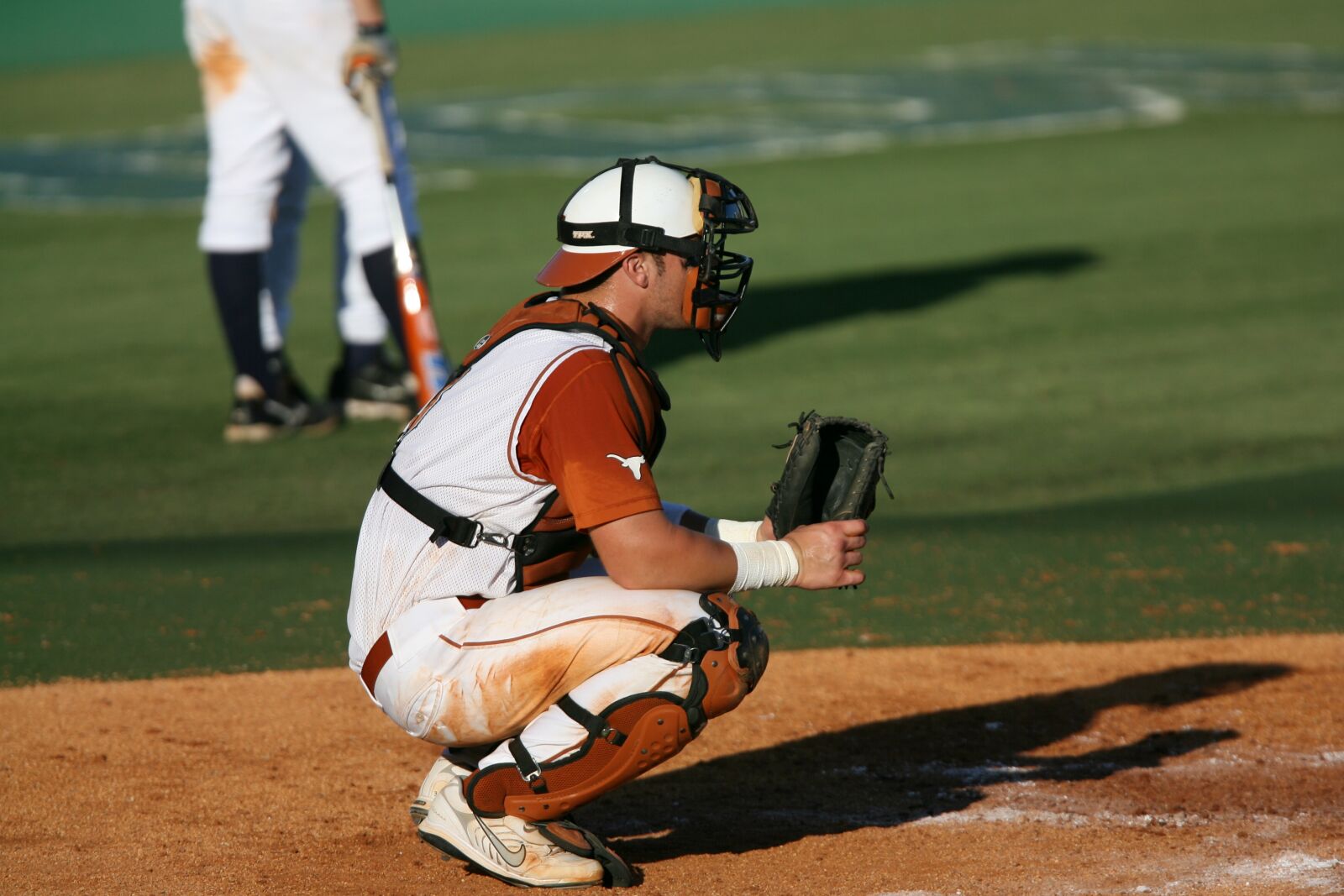 Canon EOS-1D Mark II N sample photo. Baseball, catcher, college baseball photography
