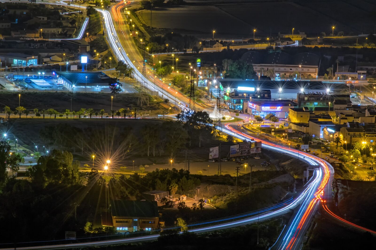 Nikon D3300 sample photo. Lights, road, night photography
