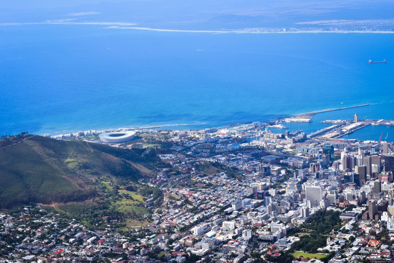 Nikon D5500 sample photo. Aerial from table mountain photography