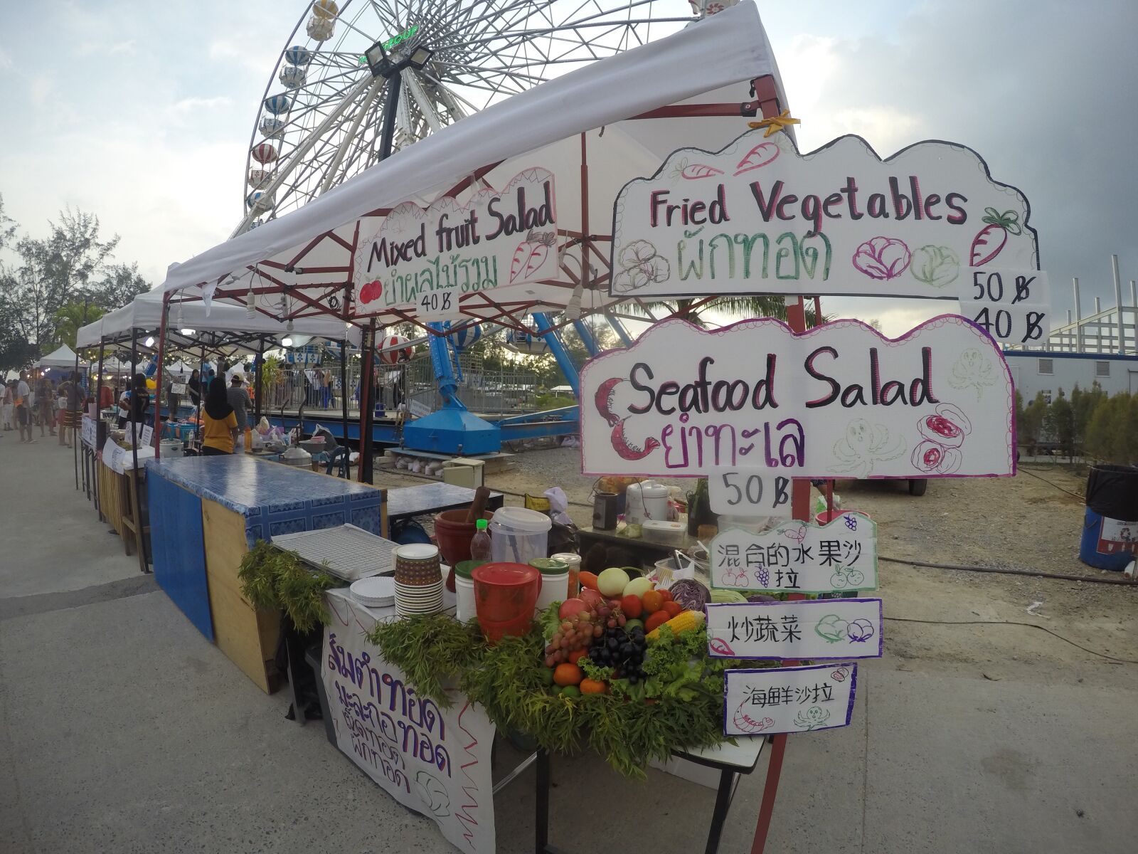 GoPro HERO4 Silver sample photo. Thailand, night market, food photography