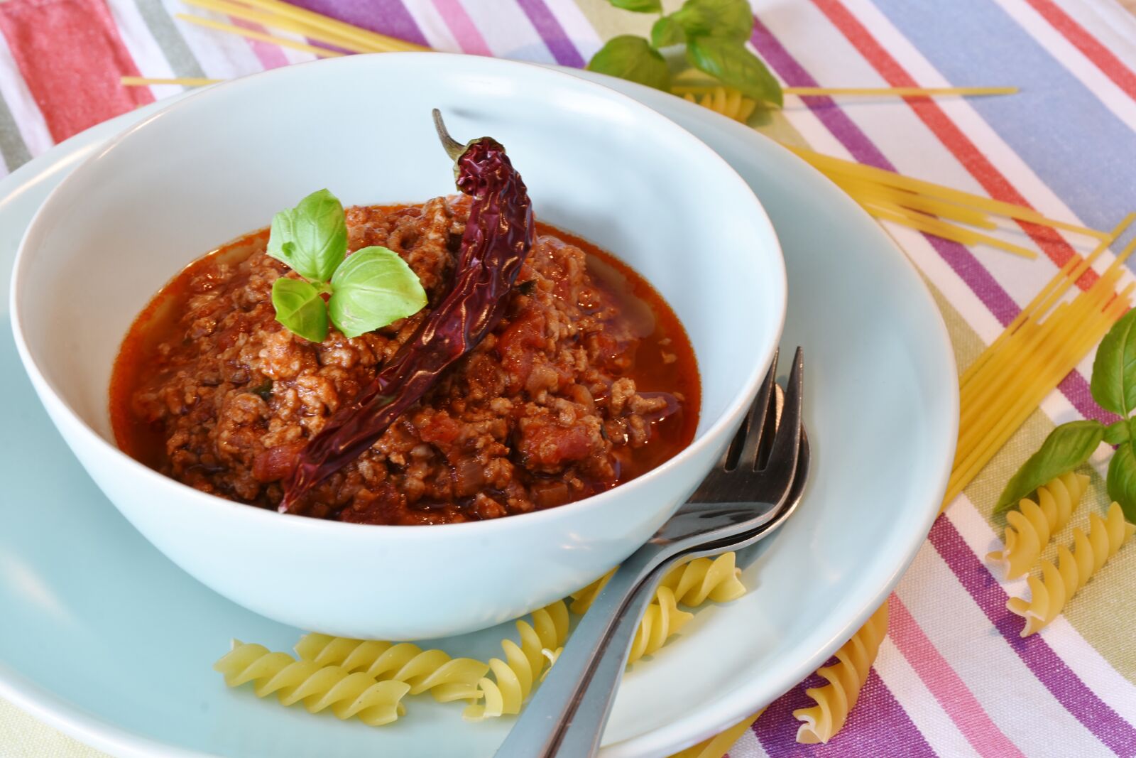 Nikon D7200 sample photo. Spaghetti, bolognese, meat sauce photography