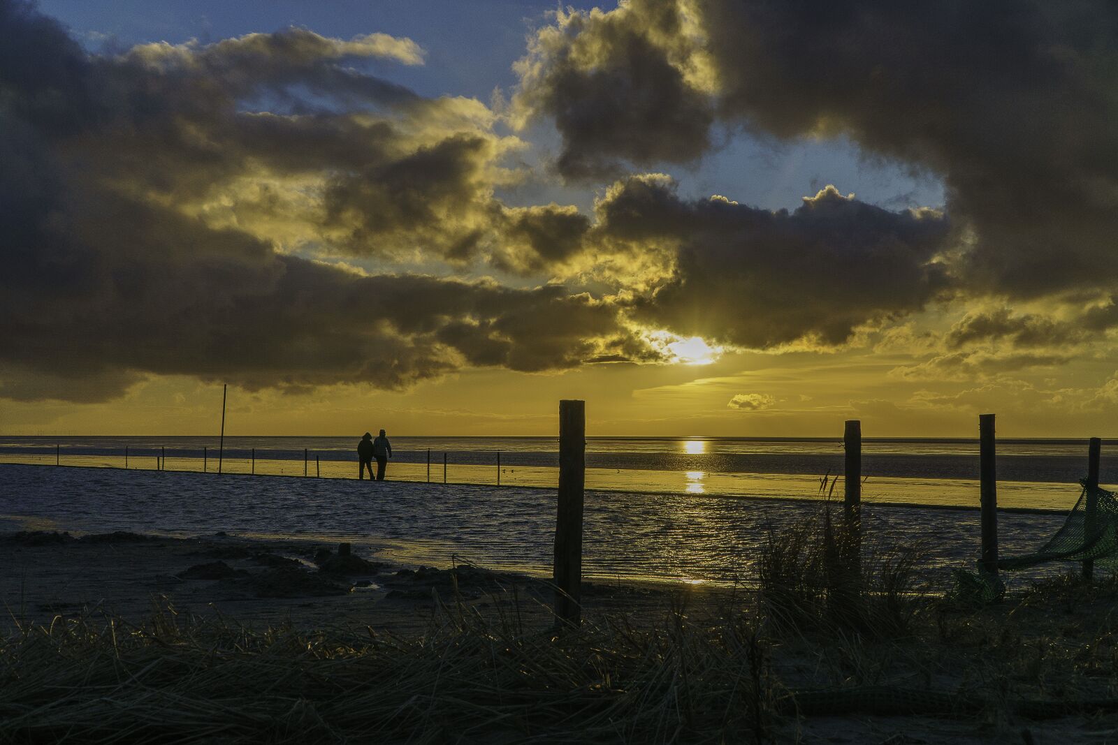 Sony a6000 sample photo. Sunset, wadden sea, norddeich photography