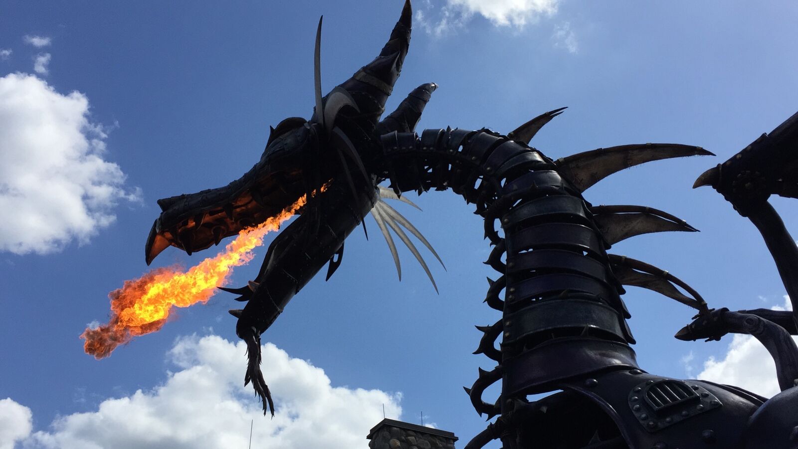 iPhone 6 Plus back camera 4.15mm f/2.2 sample photo. Outdoors, dragon, disney photography