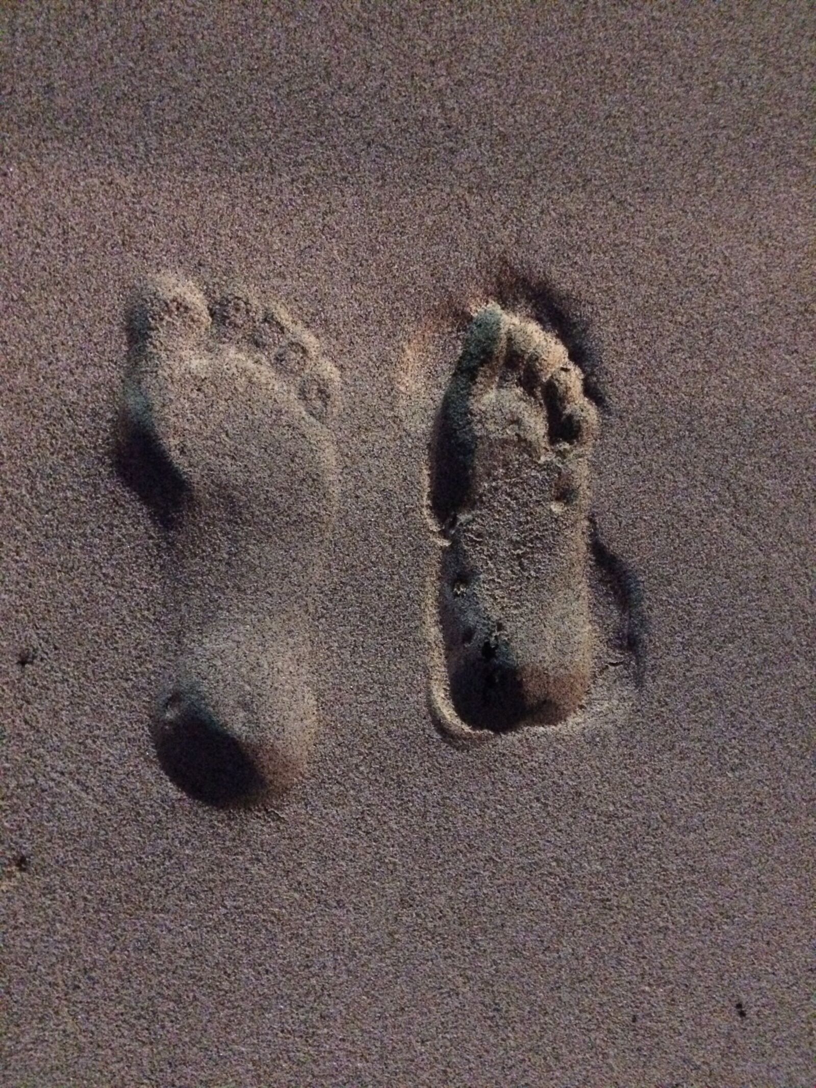 iPhone 5s back camera 4.15mm f/2.2 sample photo. Footprints, sand, footprint photography