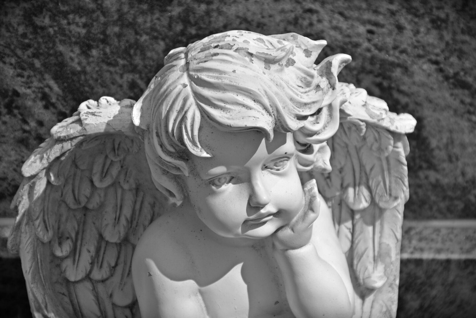 Nikon D5200 sample photo. Angel, bust, figure photography