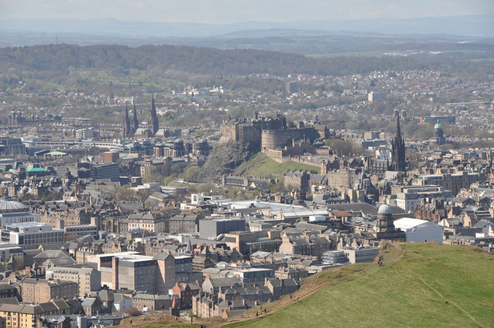 Nikon D5000 sample photo. Edinburgh, scotland, hills photography
