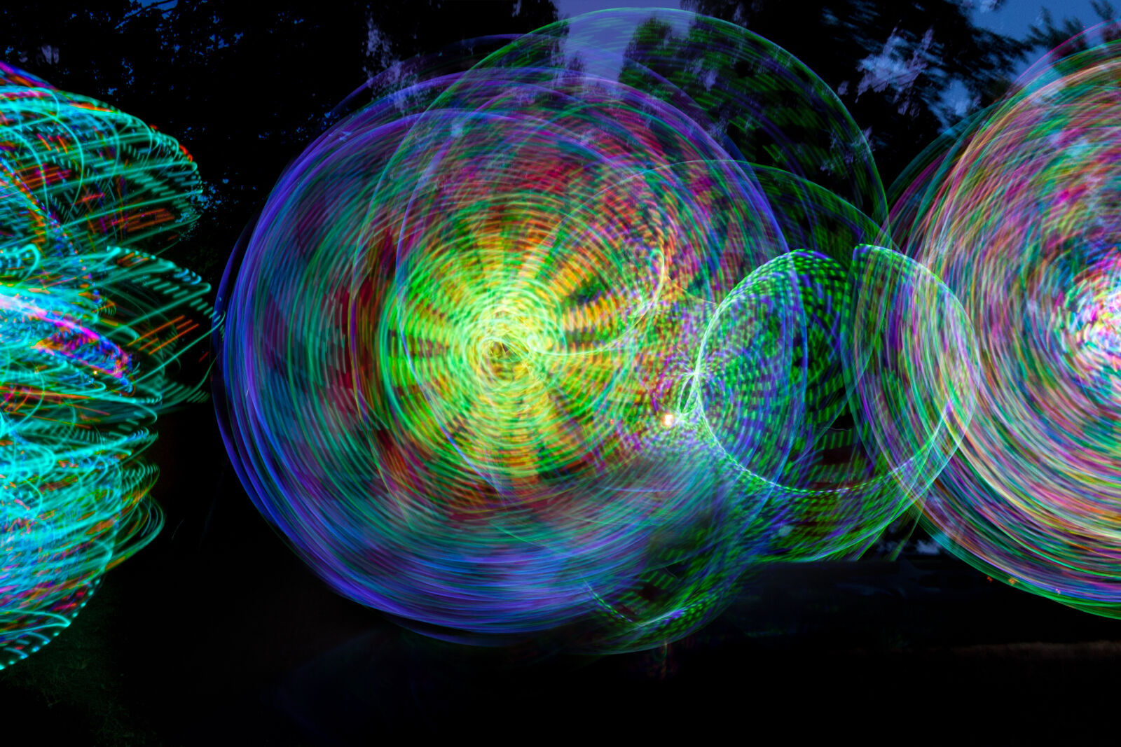 Canon EOS 5D Mark II sample photo. Multi, colored, lights, against photography