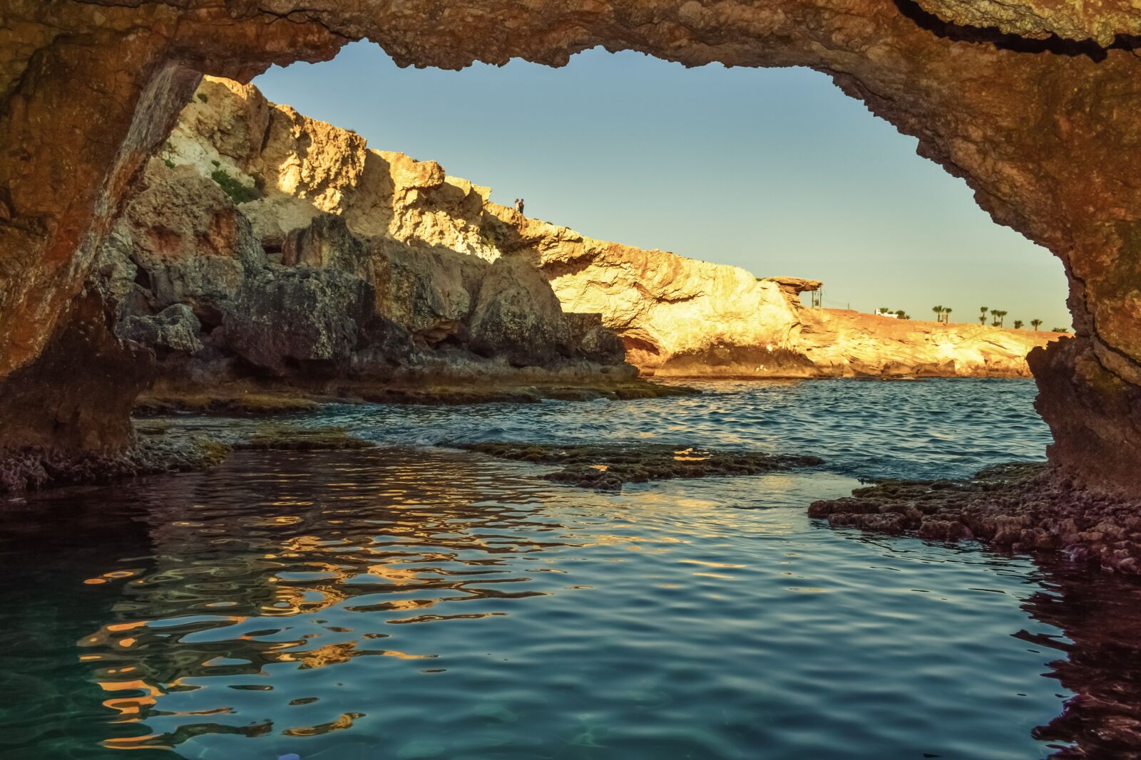 Nikon D3300 sample photo. Sea cave, natural pool photography