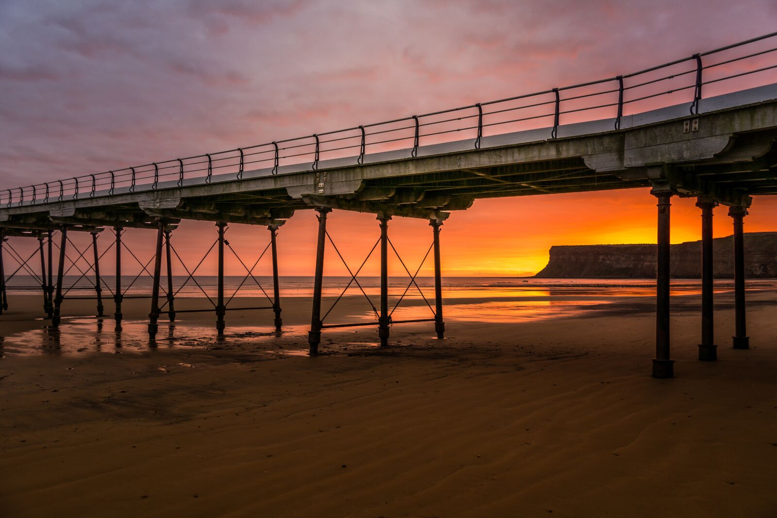Nikon D7100 sample photo. Saltburn, first light, sunrise photography