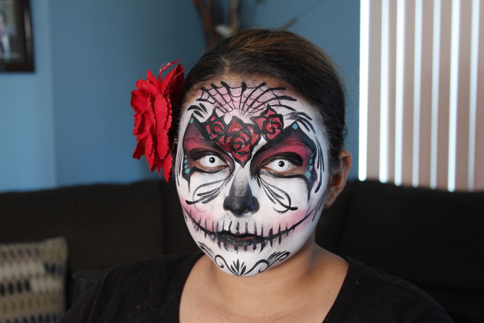 Canon EOS 500D (EOS Rebel T1i / EOS Kiss X3) sample photo. Sugar skull, face painting photography