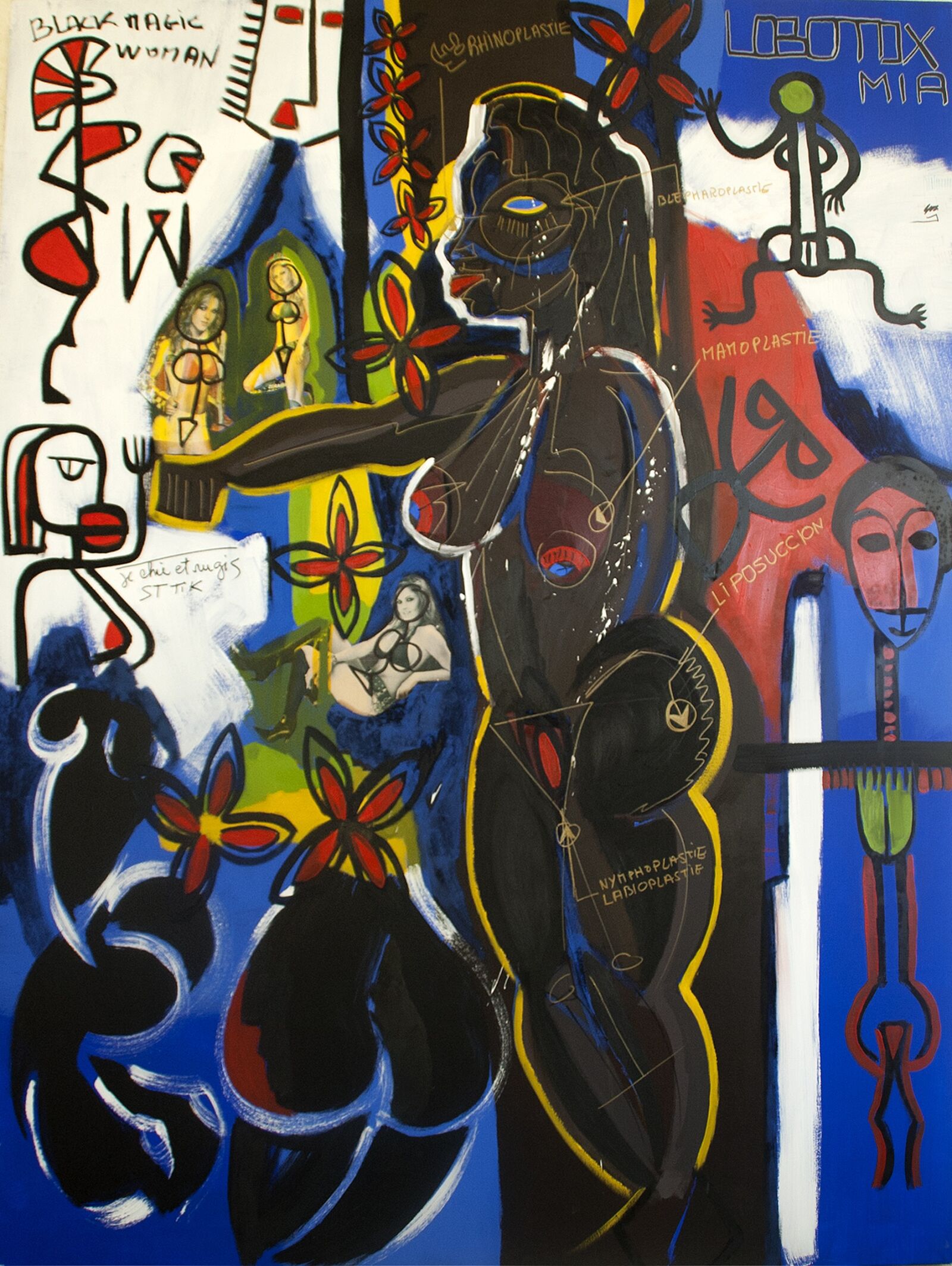 Nikon D70 sample photo. Painting, black woman, magic photography