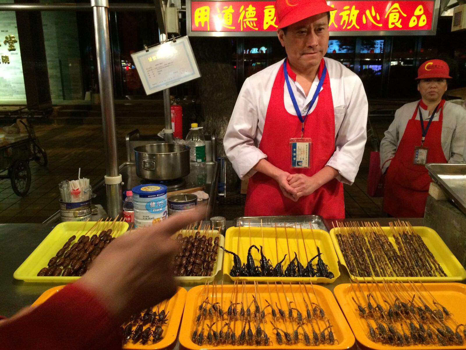 iPhone 5s back camera 4.15mm f/2.2 sample photo. Beijing, scorpions, on, sticks photography