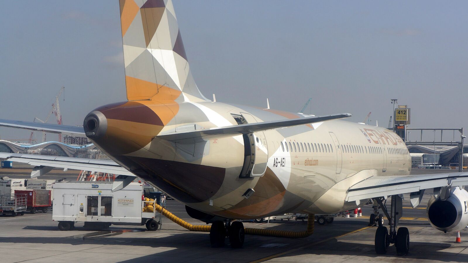 Sony Alpha NEX-5N sample photo. Etihad, airbus, abu dhabi photography