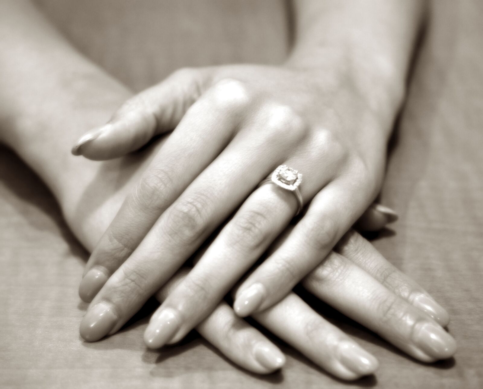 Nikon D3100 sample photo. Hands, ring, engagement photography