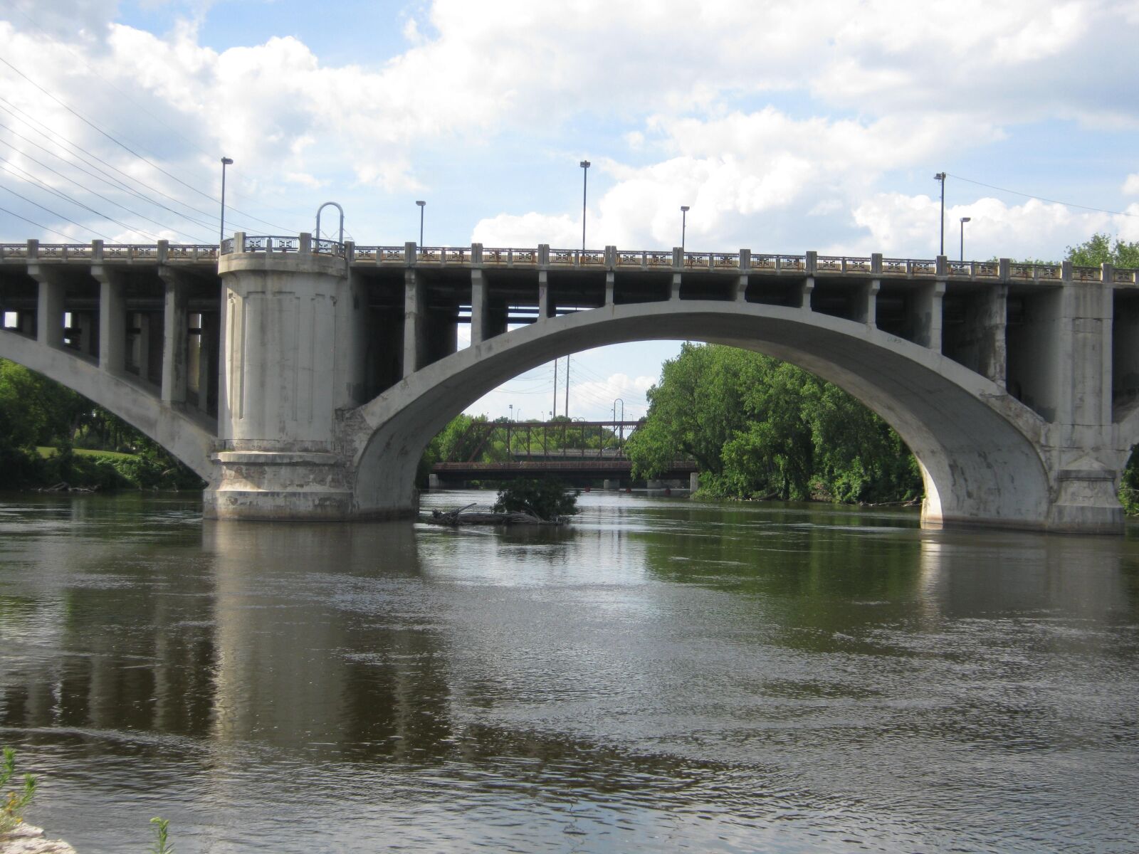 Canon PowerShot A480 sample photo. Minneapolis, bridge, minnesota photography