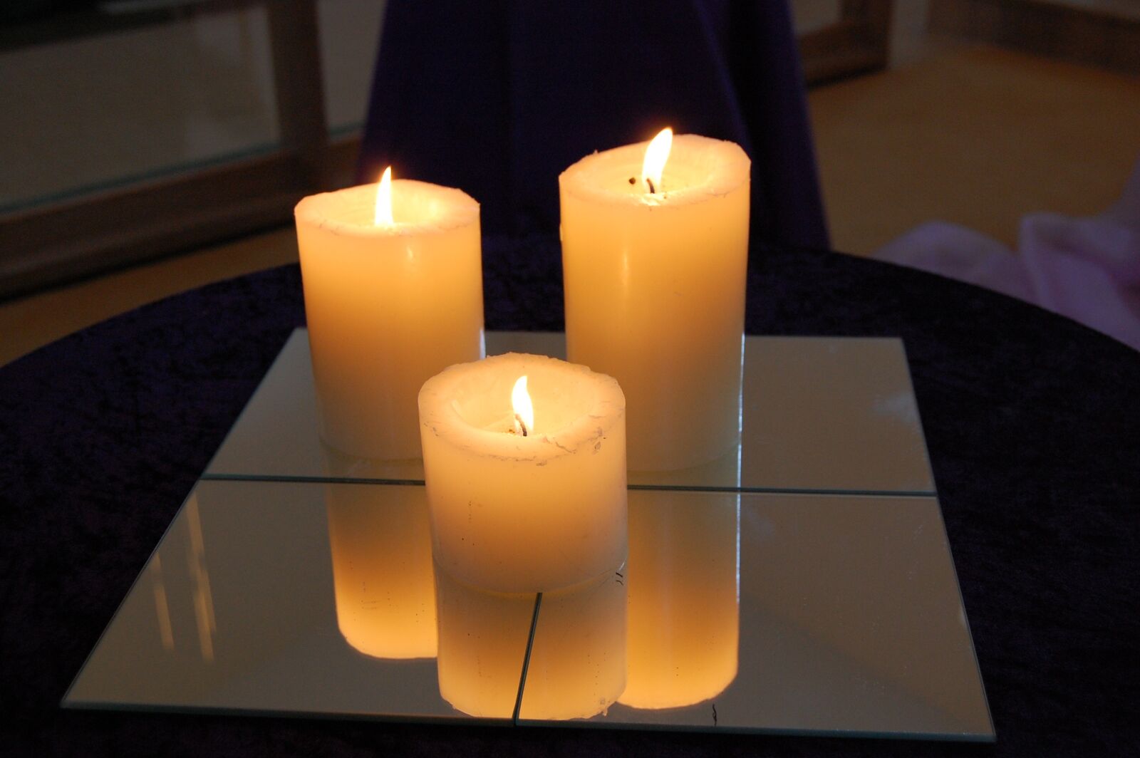 Nikon D40 sample photo. Candles, mirror, reflection photography